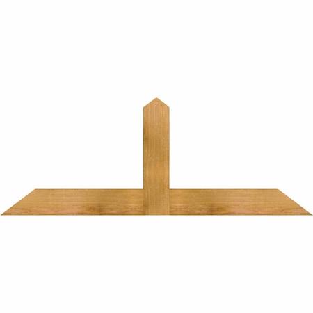 Ekena Millwork Portland Rough Sawn Timber Gable Bracket, Western Red Cedar, 48"W x 18"H x 2"D x 4"F, 9/12 Pitch GBW048X18X0204POR00RWR